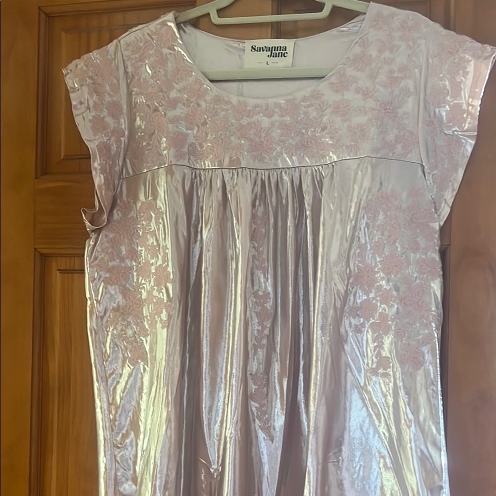 Savanna Jane Pink Floral Short Sleeve Top